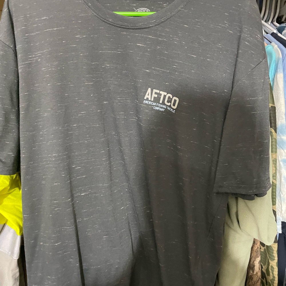 AFTCO Men's Charcoal Short Sleeve Tee